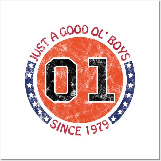 Dukes of Hazzard - Just A Good Ol' Boys Since 1979 Vintage (01 General Lee) Wall Art by albinochicken